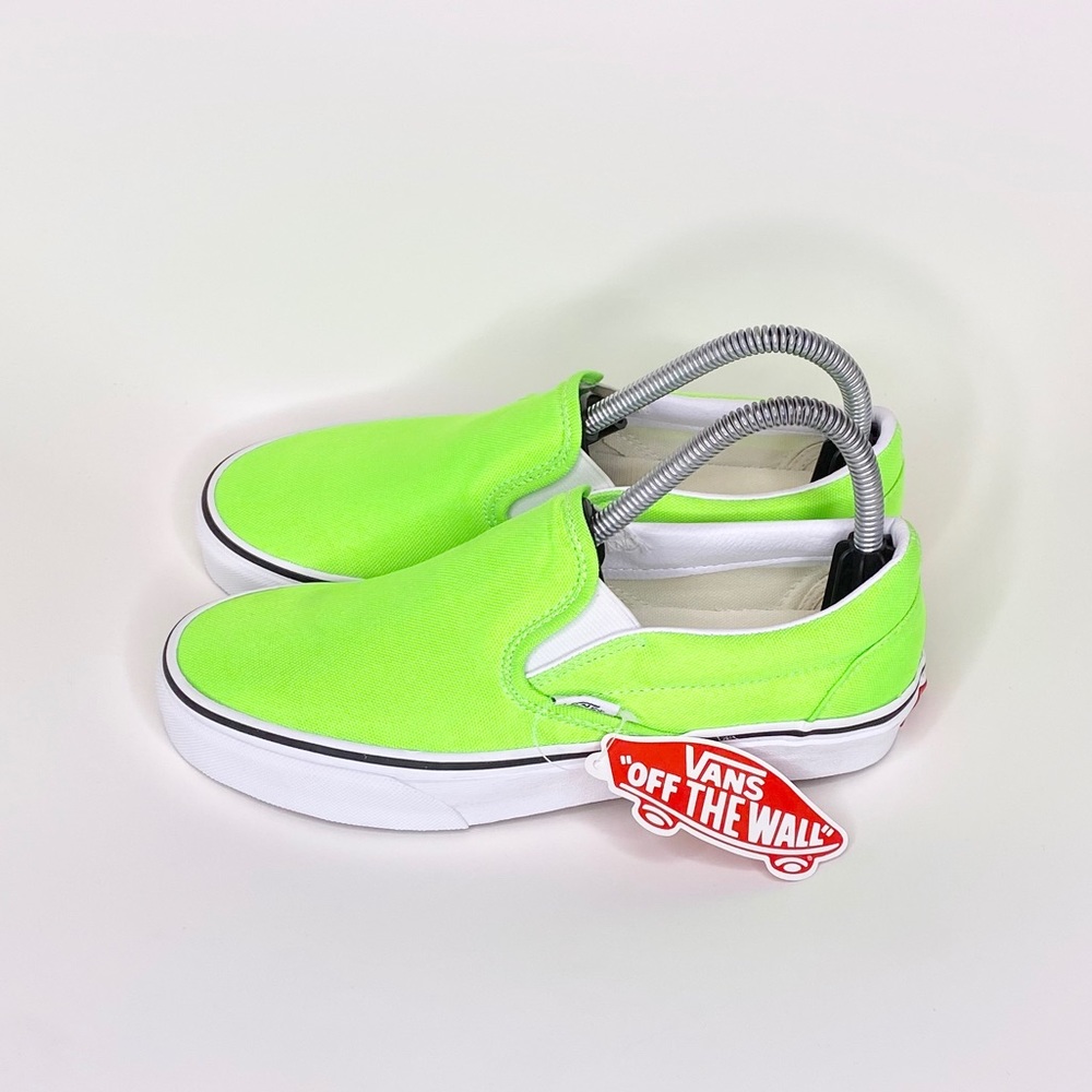 New Vans Neon Green Slip on